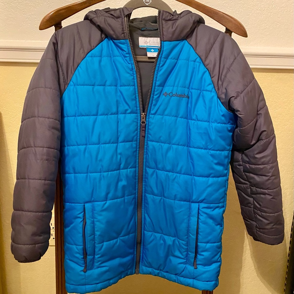 Boys Medium Blue/Gray Columbia Jacket